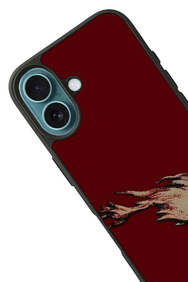 iPhone 16 Plus Uyumlu Kalp Love Tasarımlı Glossy Premium Kılıf