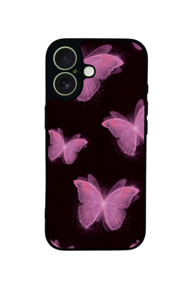 iPhone 17 Uyumlu Kelebek Tasarımlı Glossy Premium Kılıf