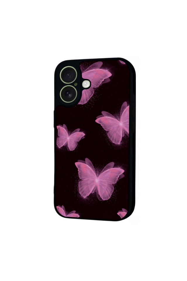 iPhone 17 Uyumlu Kelebek Tasarımlı Glossy Premium Kılıf