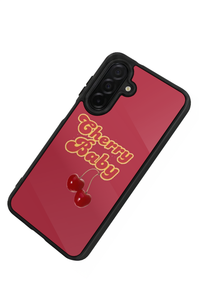 Samsung Galaxy A26 Uyumlu Kiraz Tasarımlı Glossy Premium Kılıf