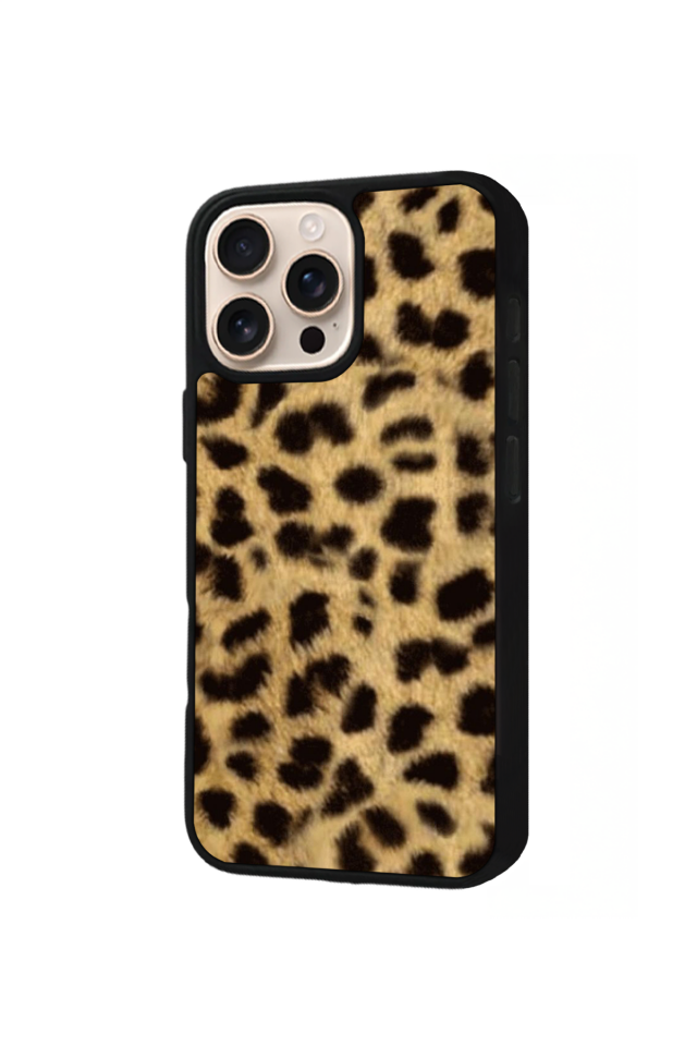 iPhone 15 Pro Uyumlu Leopar Tasarımlı Glossy Premium Kılıf