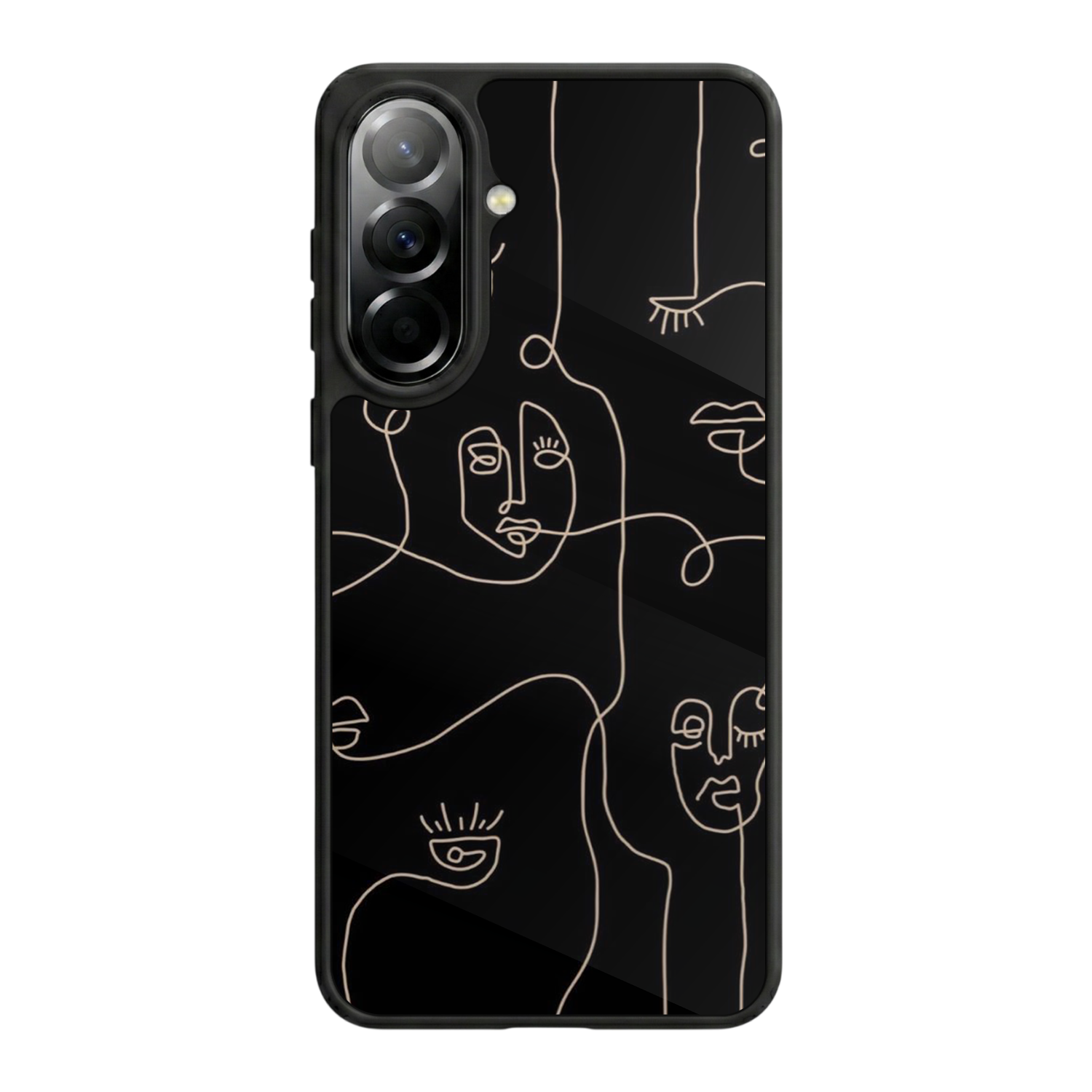 Samsung Galaxy A37 Uyumlu Line Art Tasarımlı Glossy Premium Kılıf
