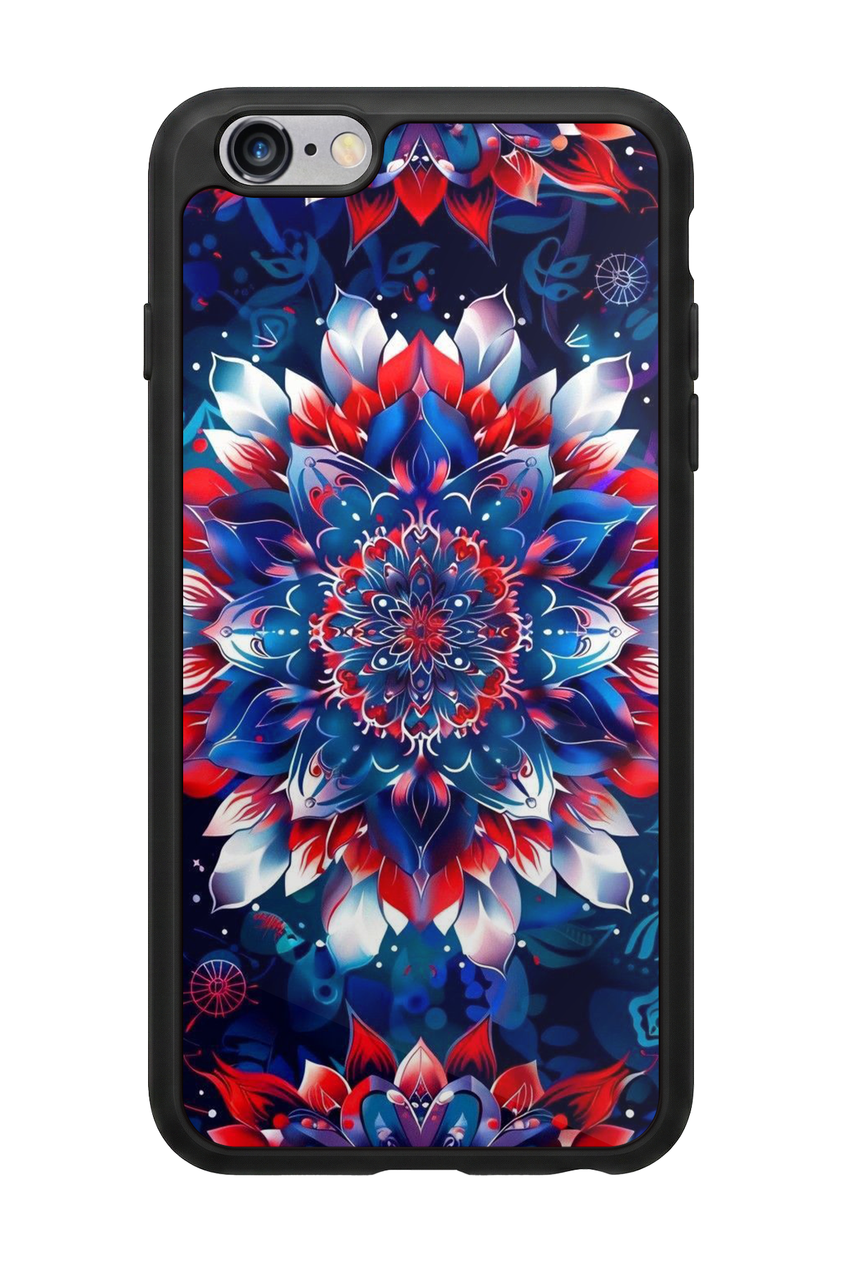 iPhone 6 Plus Uyumlu Mandala Tasarımlı Glossy Premium Kılıf