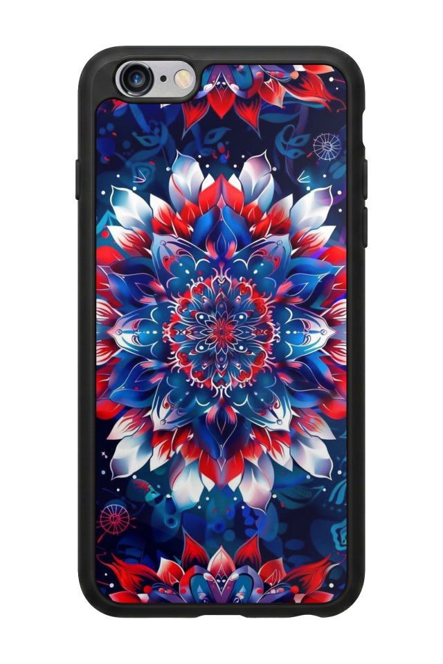 iPhone 6 Plus Uyumlu Mandala Tasarımlı Glossy Premium Kılıf