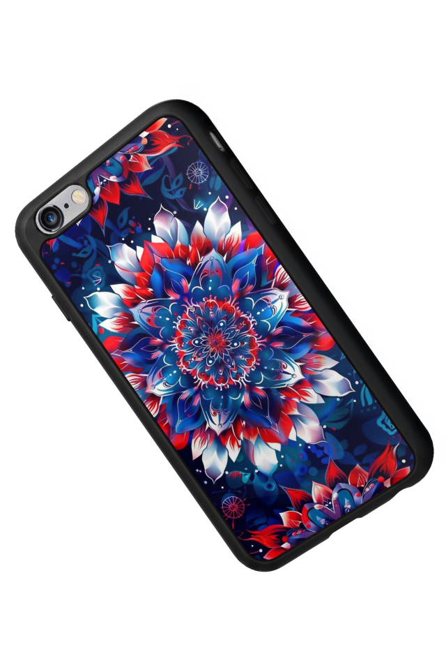 iPhone 6 Plus Uyumlu Mandala Tasarımlı Glossy Premium Kılıf