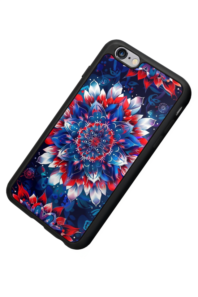 iPhone 6 Plus Uyumlu Mandala Tasarımlı Glossy Premium Kılıf