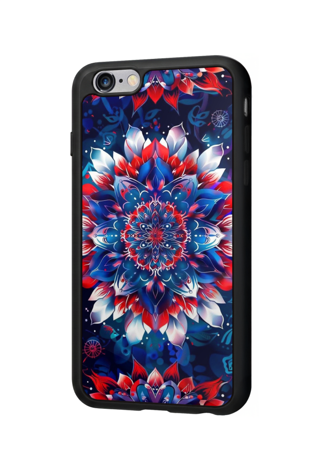 iPhone 6 Plus Uyumlu Mandala Tasarımlı Glossy Premium Kılıf