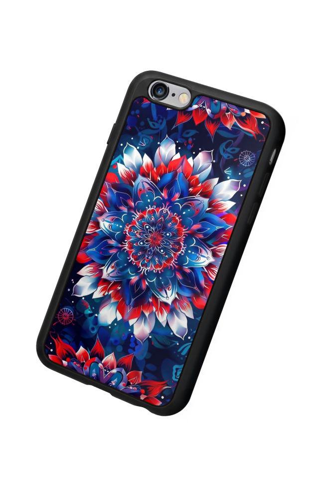 iPhone 6 Plus Uyumlu Mandala Tasarımlı Glossy Premium Kılıf