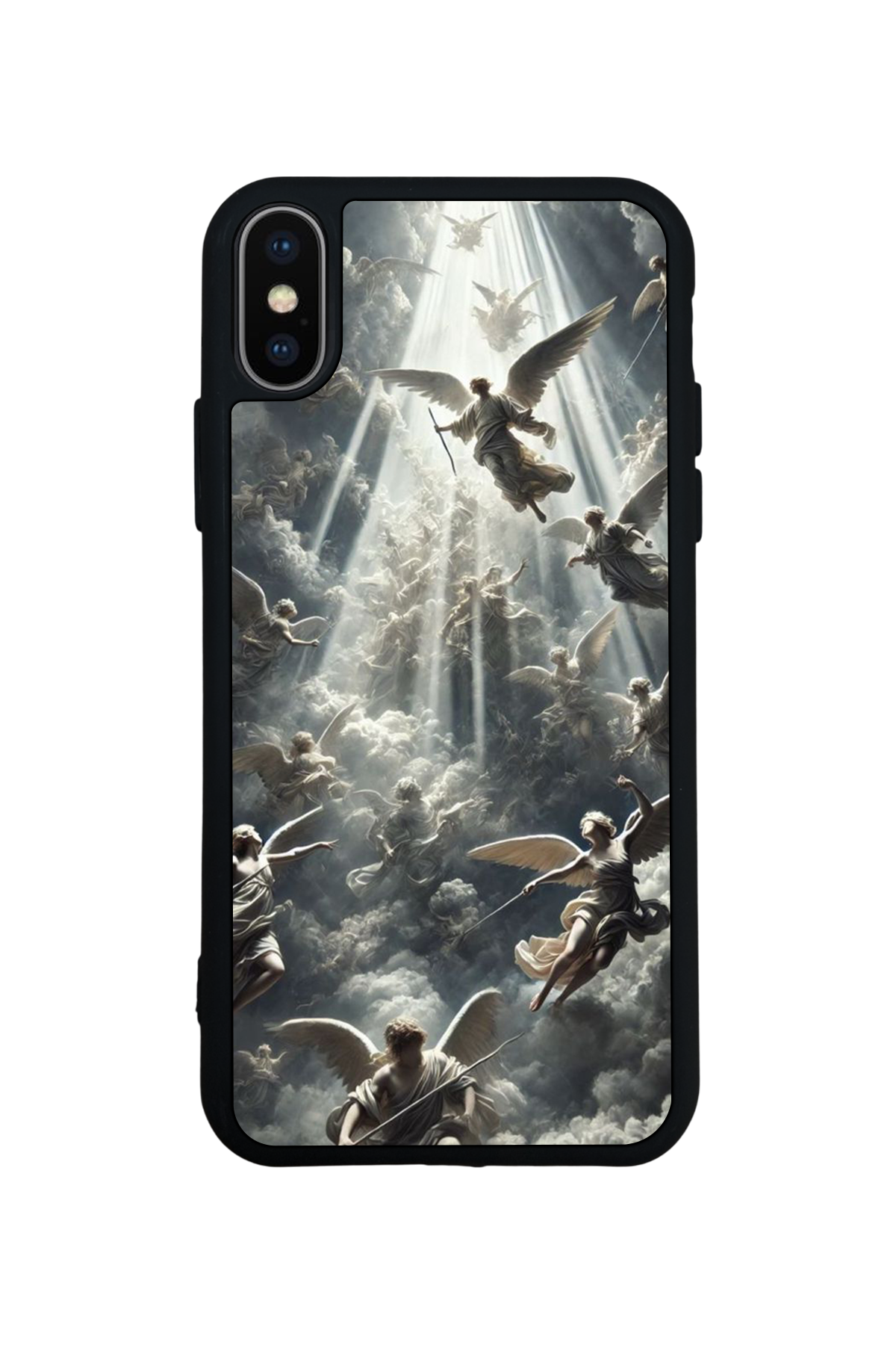 iPhone X/ XS Uyumlu Melek Tasarımlı Glossy Premium Kılıf