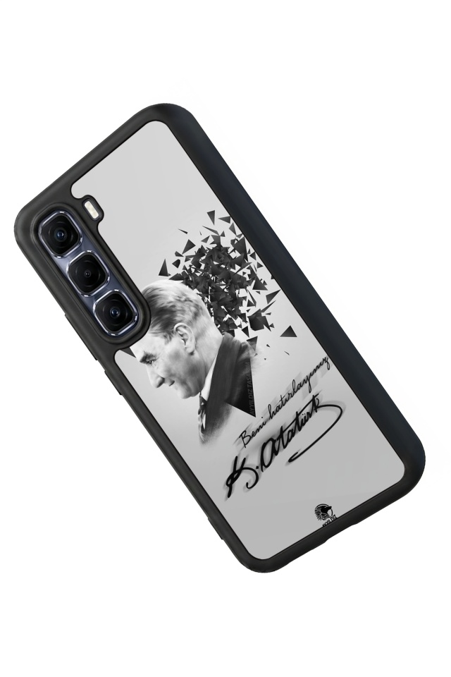 Infinix Hot 60 Pro Plus Uyumlu Mustafa Kemal Ataturk Tasarımlı Glossy Premium Kılıf