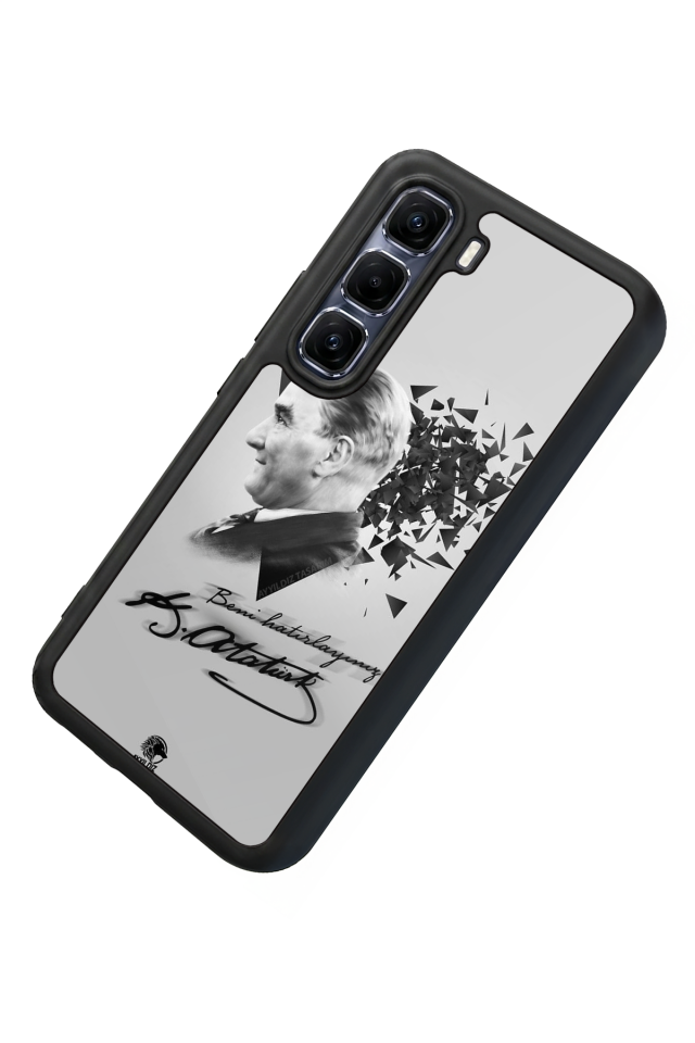 Infinix Hot 60 Pro Plus Uyumlu Mustafa Kemal Ataturk Tasarımlı Glossy Premium Kılıf