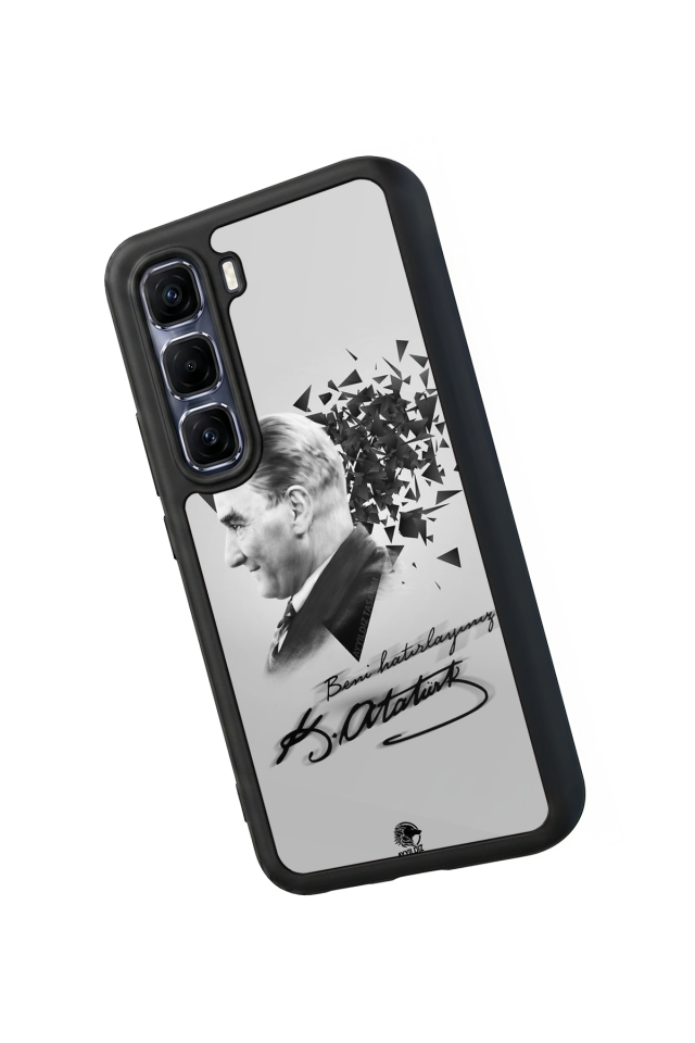 Infinix Hot 60 Pro Plus Uyumlu Mustafa Kemal Ataturk Tasarımlı Glossy Premium Kılıf