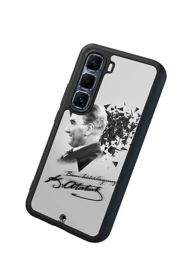 Infinix Hot 60 Pro Plus Uyumlu Mustafa Kemal Ataturk Tasarımlı Glossy Premium Kılıf