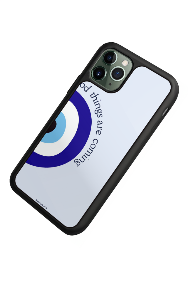 iPhone 11 Pro Max Uyumlu Nazar Tasarımlı Glossy Premium Kılıf