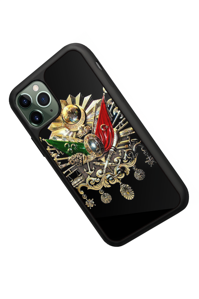 iPhone 11 Pro Uyumlu Osmanli Tugrasi Tasarımlı Glossy Premium Kılıf