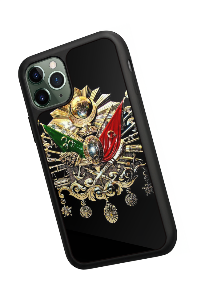 iPhone 11 Pro Uyumlu Osmanli Tugrasi Tasarımlı Glossy Premium Kılıf