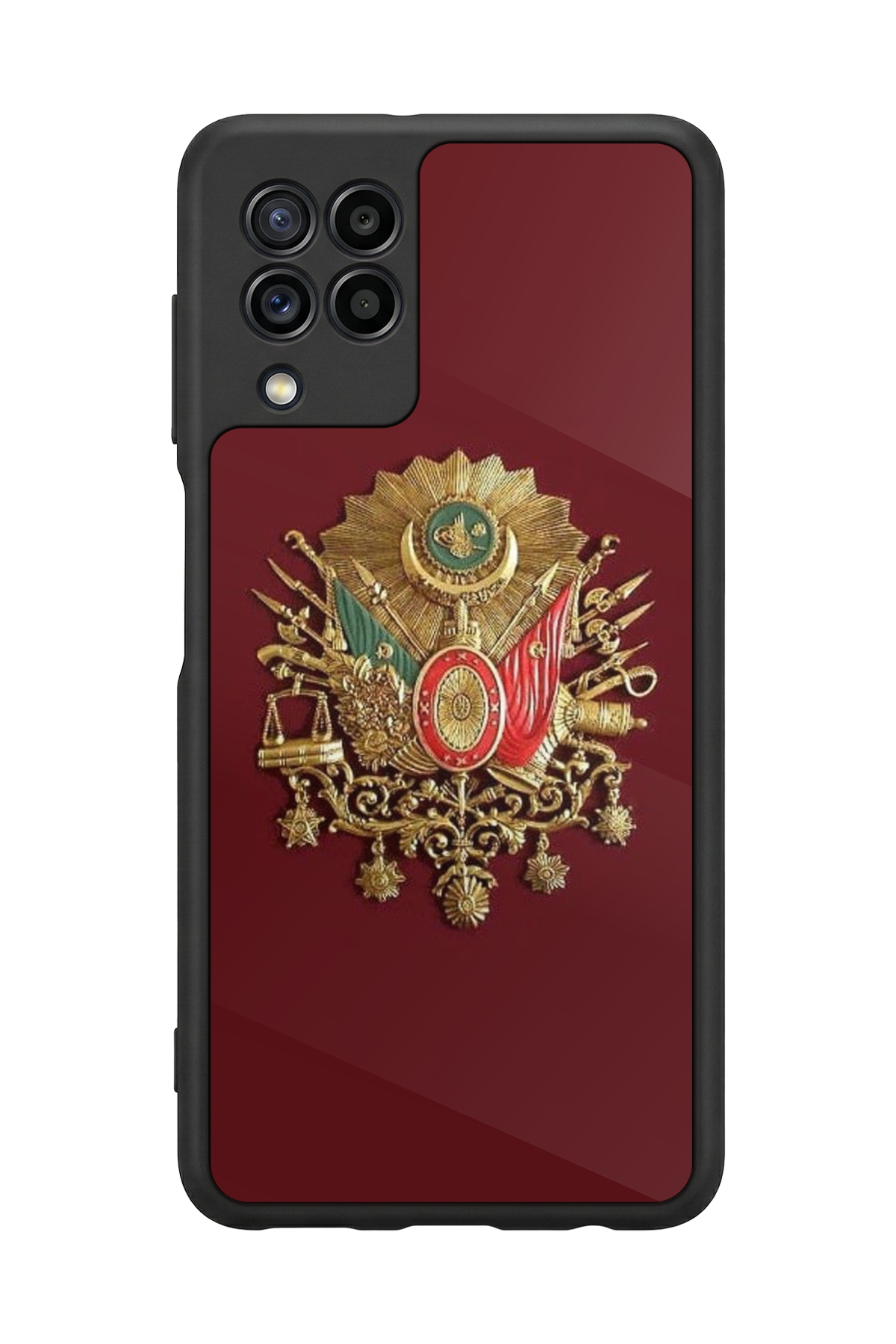 Samsung Galaxy M22 Uyumlu Osmanli Tugrasi Tasarımlı Glossy Premium Kılıf