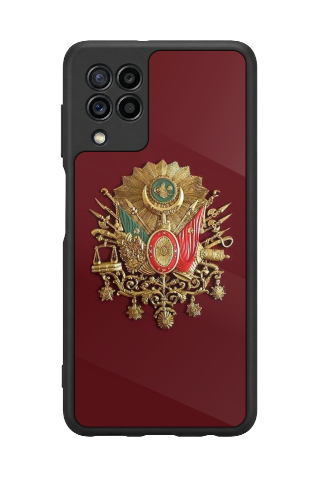 Samsung Galaxy M22 Uyumlu Osmanli Tugrasi Tasarımlı Glossy Premium Kılıf