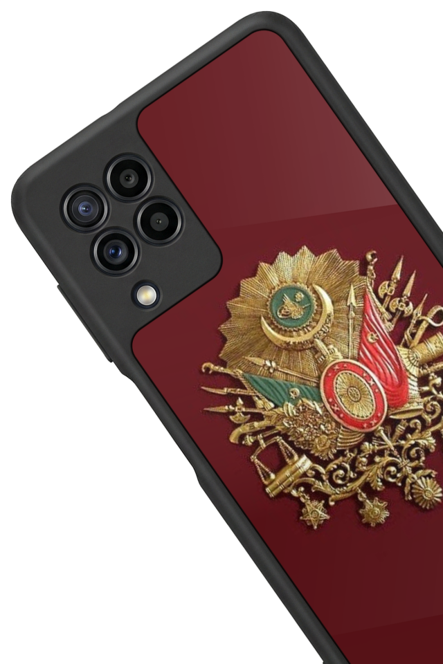 Samsung Galaxy M22 Uyumlu Osmanli Tugrasi Tasarımlı Glossy Premium Kılıf