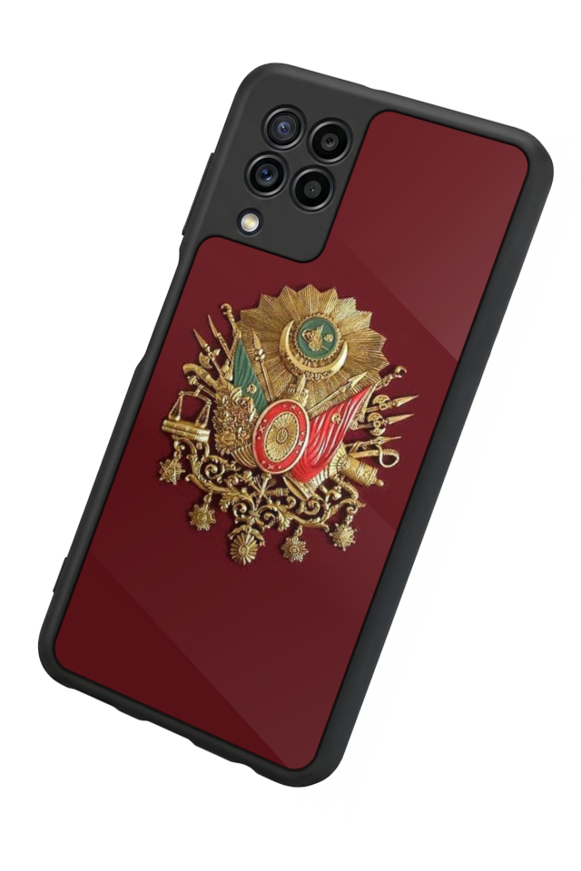 Samsung Galaxy M22 Uyumlu Osmanli Tugrasi Tasarımlı Glossy Premium Kılıf