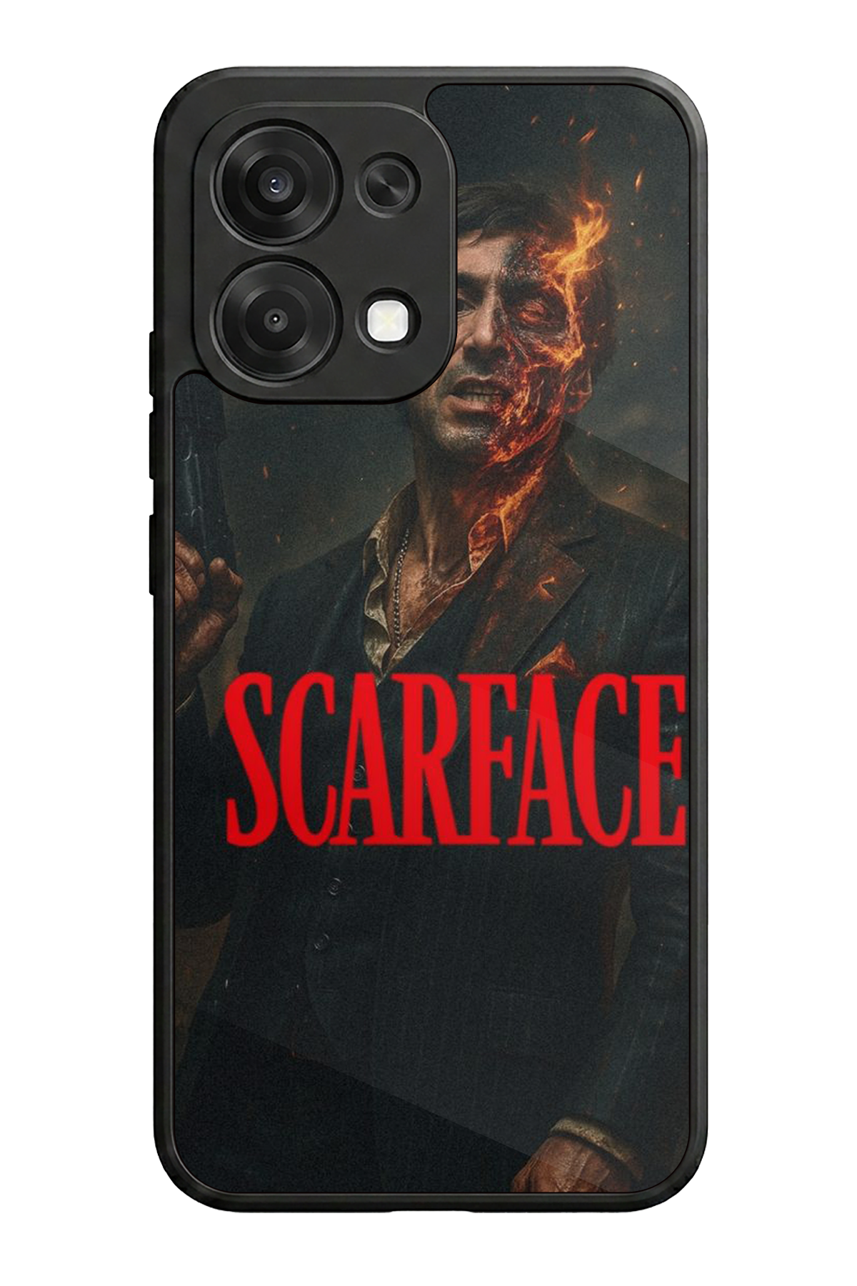 Oppo A6 Pro Uyumlu Scarface Tasarımlı Glossy Premium Kılıf