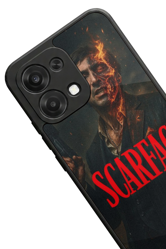 Oppo A6 Pro Uyumlu Scarface Tasarımlı Glossy Premium Kılıf