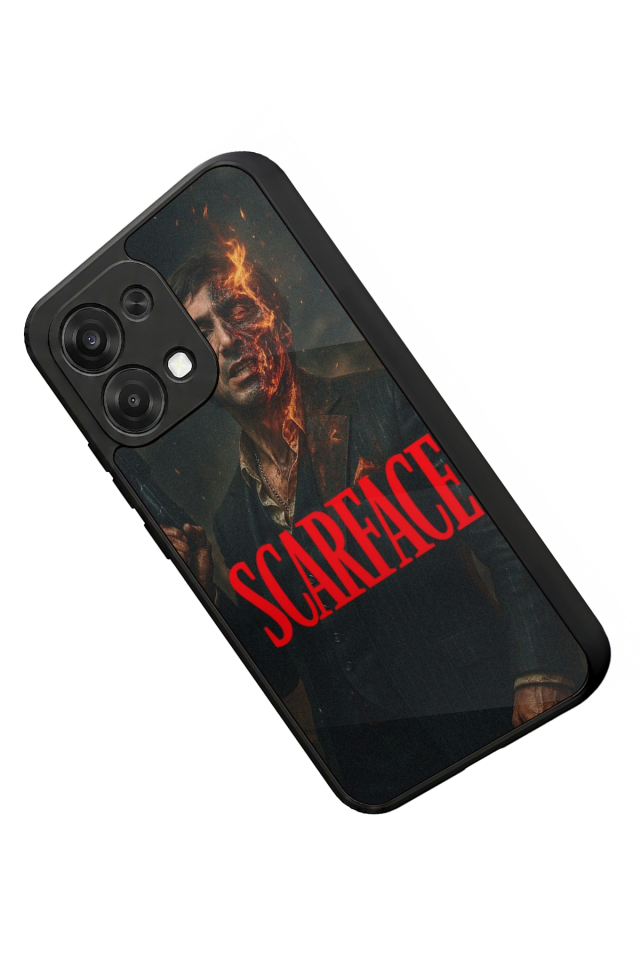 Oppo A6 Pro Uyumlu Scarface Tasarımlı Glossy Premium Kılıf