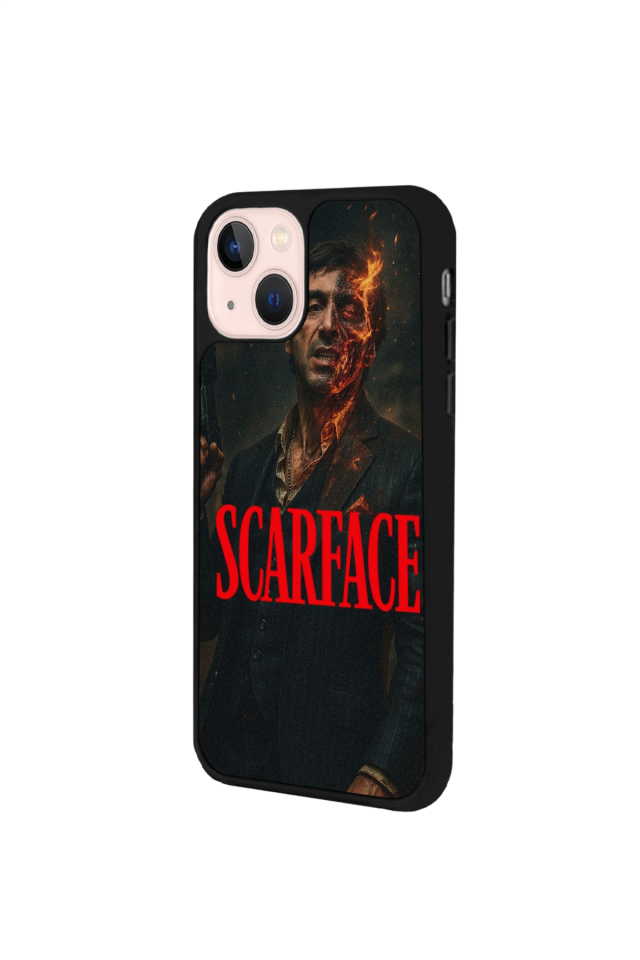 iPhone 13 Mini Uyumlu Scarface Tasarımlı Glossy Premium Kılıf