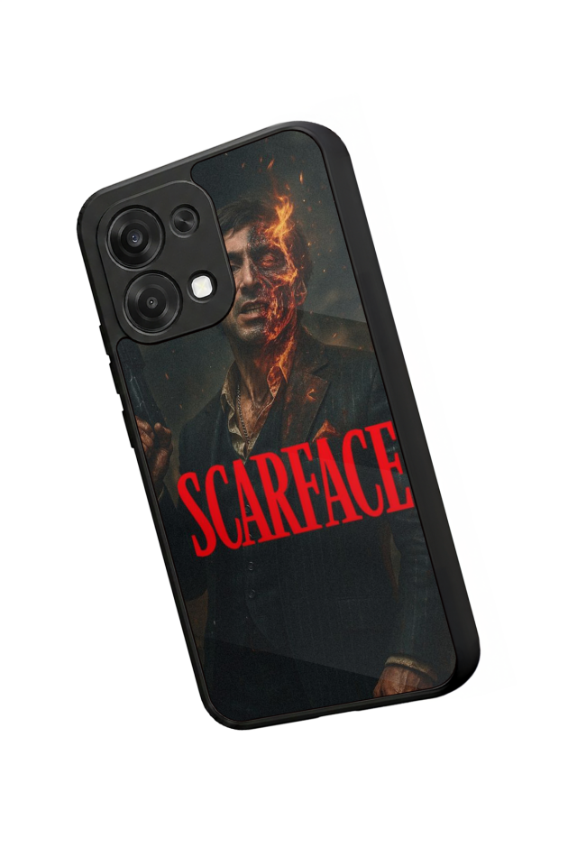 Oppo A6 Pro Uyumlu Scarface Tasarımlı Glossy Premium Kılıf