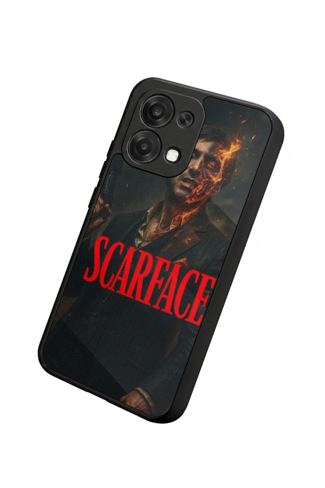 Oppo A6 Pro Uyumlu Scarface Tasarımlı Glossy Premium Kılıf