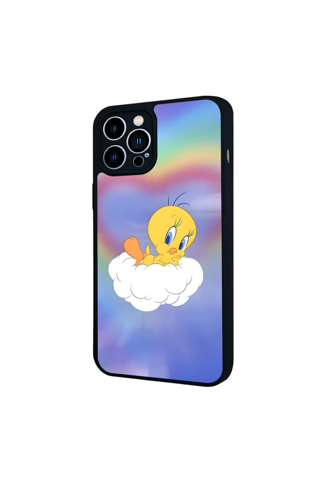 iPhone 12 Pro Max Uyumlu Tweety Tasarımlı Glossy Premium Kılıf