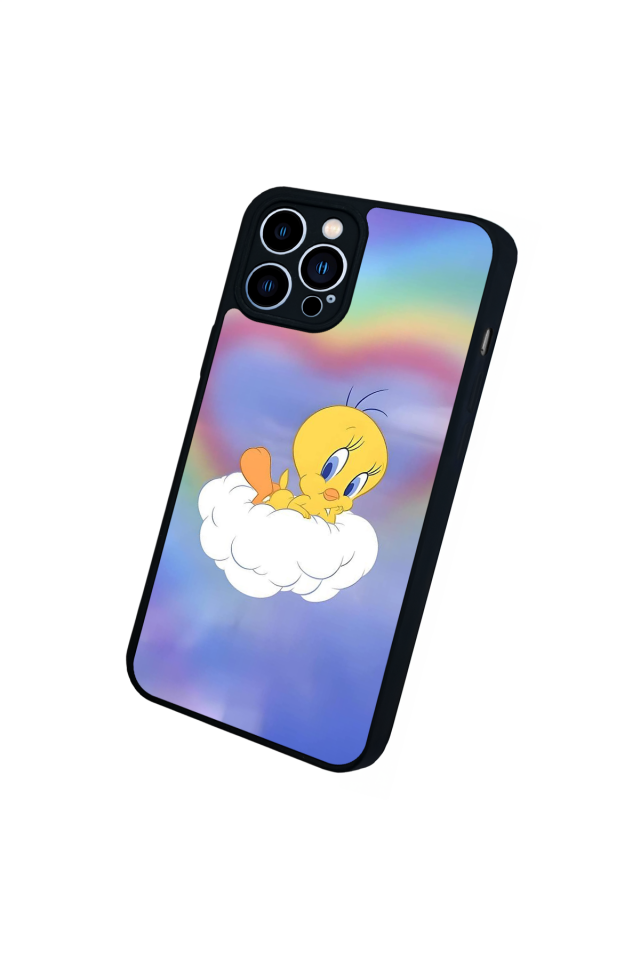 iPhone 12 Pro Max Uyumlu Tweety Tasarımlı Glossy Premium Kılıf