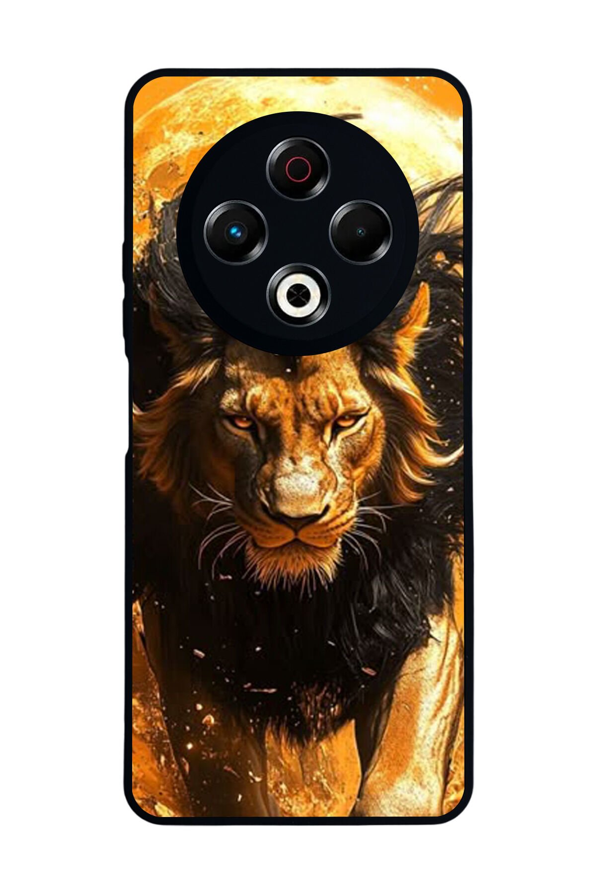 Tecno Spark 30 Uyumlu Aslan Tasarımlı Glossy Premium Kılıf