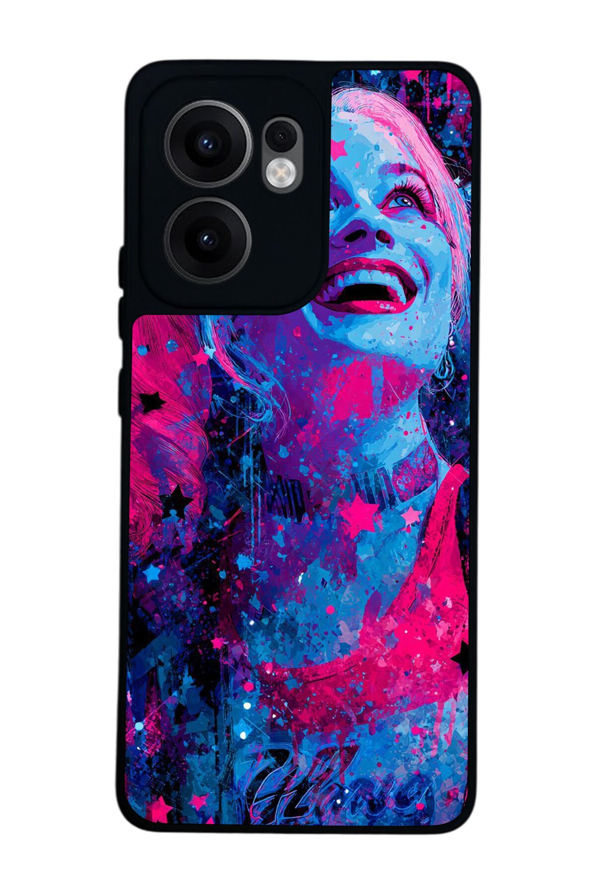 Oppo Reno 13F Uyumlu HarleyQueen Tasarımlı Glossy Premium Kılıf