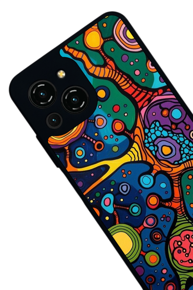 Reeder S23 Pro Max Uyumlu Abstract Tasarımlı Glossy Premium Kılıf