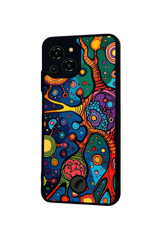 Reeder S23 Pro Max Uyumlu Abstract Tasarımlı Glossy Premium Kılıf