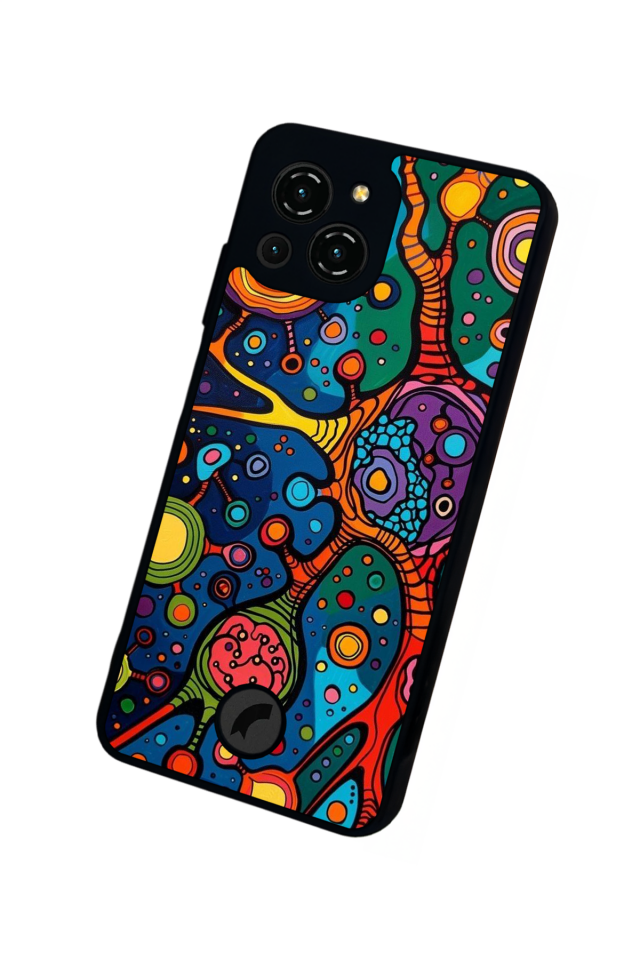 Reeder S23 Pro Max Uyumlu Abstract Tasarımlı Glossy Premium Kılıf