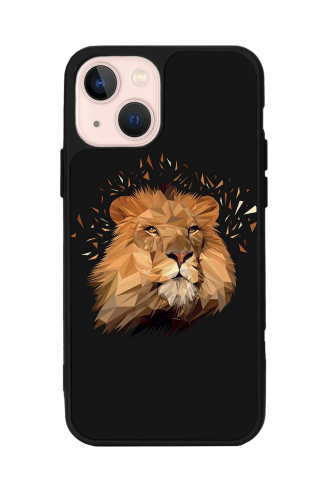 iPhone 15 Plus Uyumlu Aslan Tasarımlı Glossy Premium Kılıf