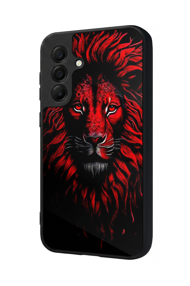 Samsung Galaxy A17 Uyumlu Aslan Tasarımlı Glossy Premium Kılıf