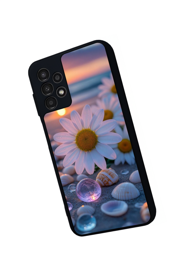 Samsung Galaxy A23 Uyumlu Cicek Tasarımlı Glossy Premium Kılıf