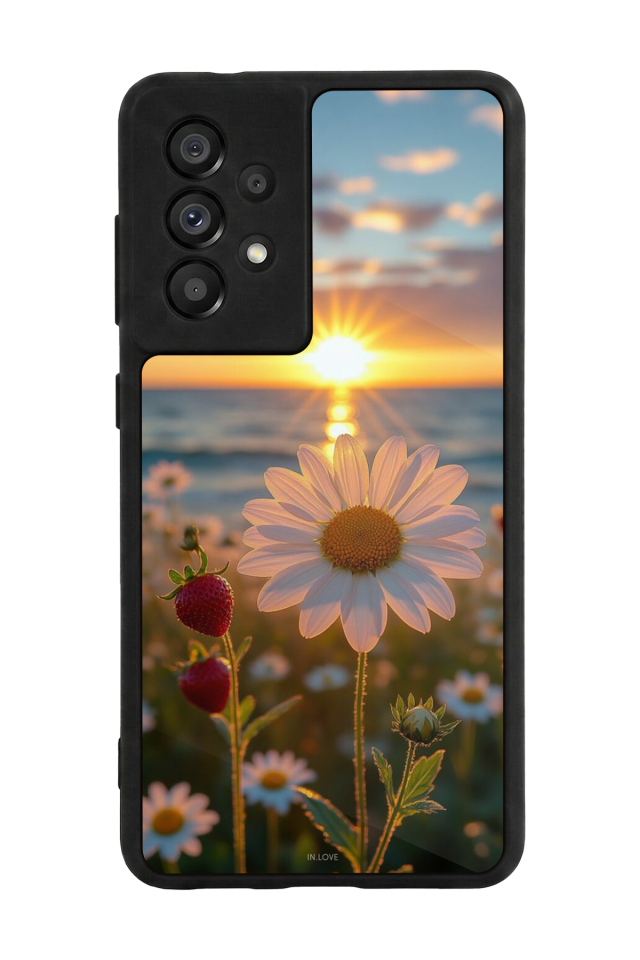 Samsung Galaxy A73 Uyumlu Cicek Tasarımlı Glossy Premium Kılıf