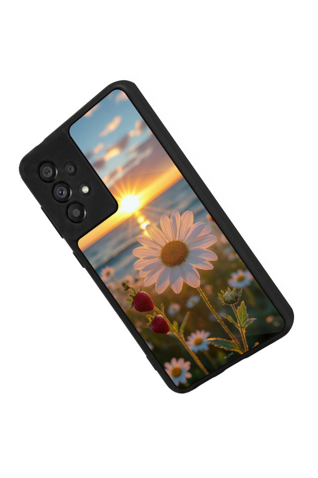 Samsung Galaxy A73 Uyumlu Cicek Tasarımlı Glossy Premium Kılıf