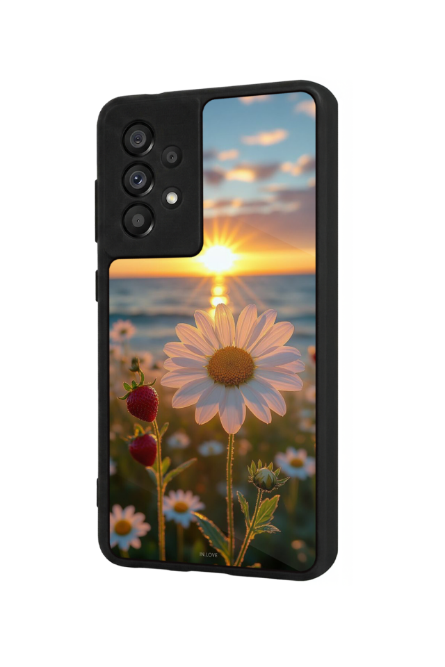 Samsung Galaxy A73 Uyumlu Cicek Tasarımlı Glossy Premium Kılıf
