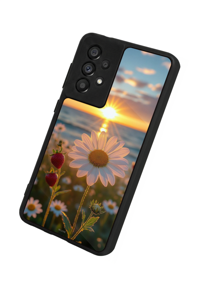 Samsung Galaxy A73 Uyumlu Cicek Tasarımlı Glossy Premium Kılıf