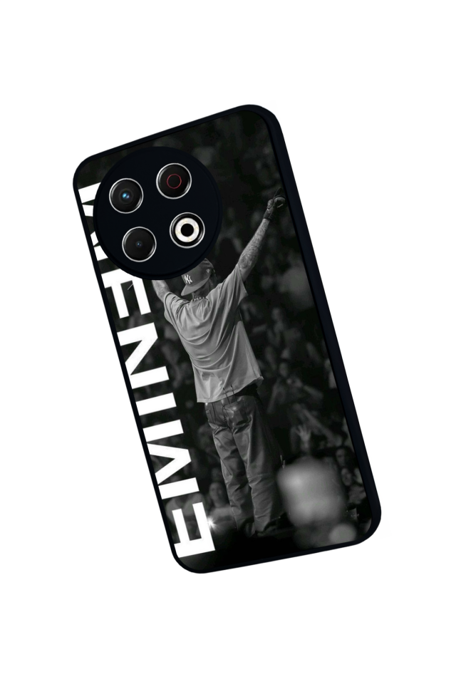 Tecno Spark 30 Pro Uyumlu Eminem Tasarımlı Glossy Premium Kılıf
