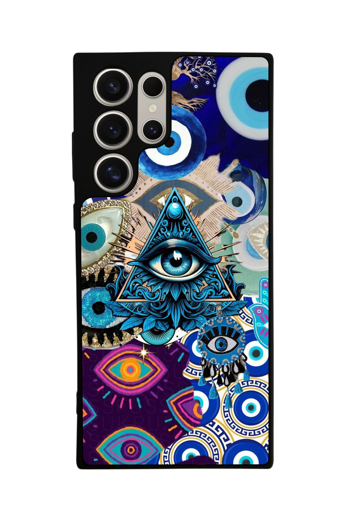 Samsung Galaxy S23 Ultra Uyumlu Göz Tasarımlı Glossy Premium Kılıf
