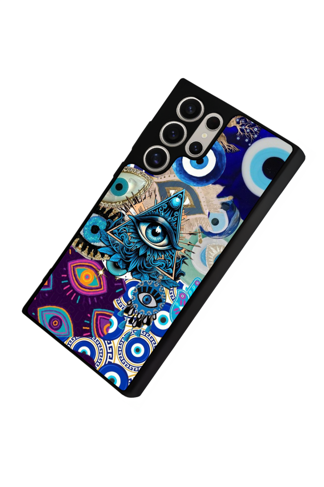 Samsung Galaxy S23 Ultra Uyumlu Göz Tasarımlı Glossy Premium Kılıf