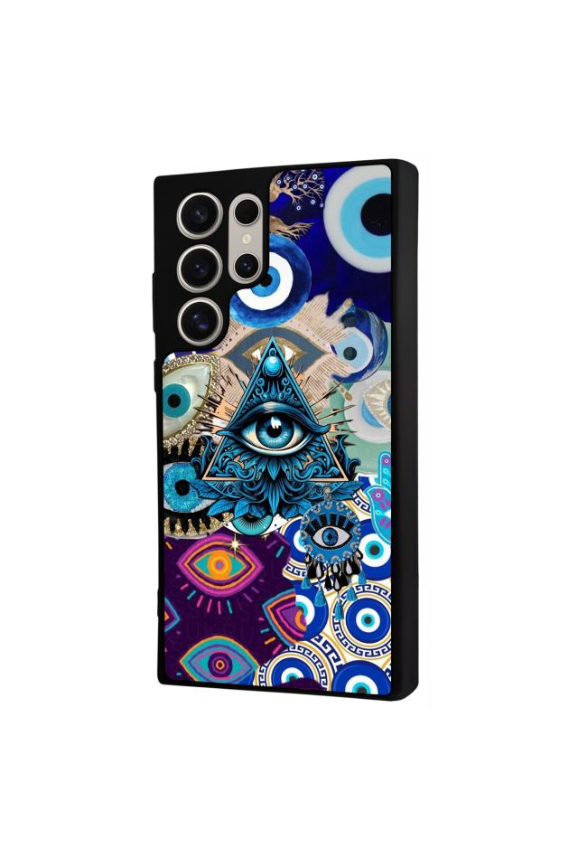 Samsung Galaxy S23 Ultra Uyumlu Göz Tasarımlı Glossy Premium Kılıf