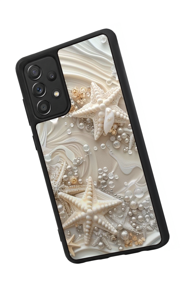 Samsung Galaxy A72 Uyumlu  İnci Tasarımlı Glossy Premium Kılıf