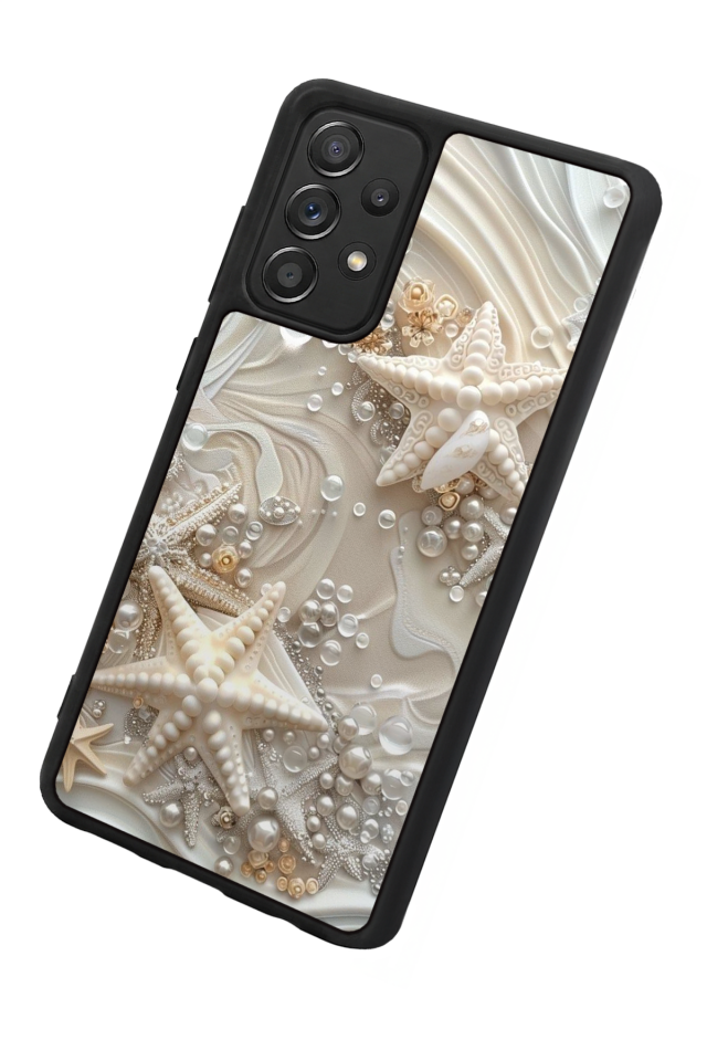 Samsung Galaxy A72 Uyumlu  İnci Tasarımlı Glossy Premium Kılıf